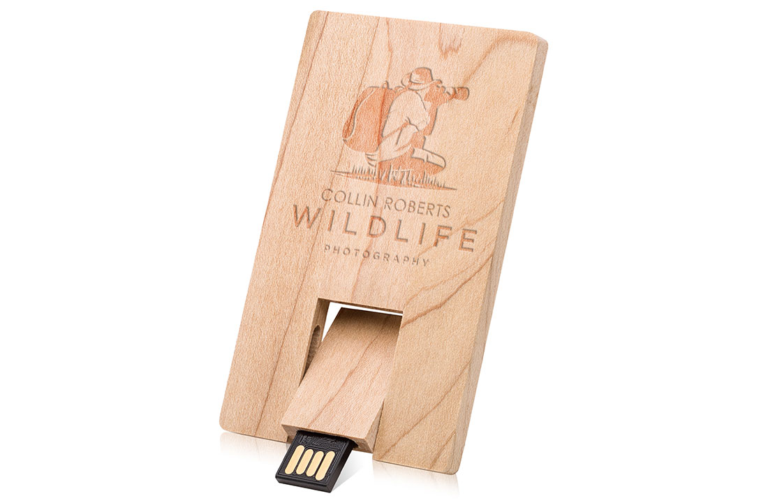 Card Spin - Wholesale woden USB flash drives